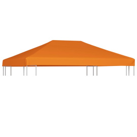 vidaXL Náhradní střecha na altán 310 g/m² 4 x 3 m oranžová