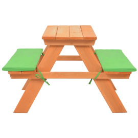 Dětský piknikový stůl s lavičkami 89 x 79 x 50 cm masivní jedle