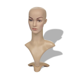 Aranžérská plastová hlava - žena - A