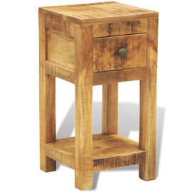 Noční /odkládací stolek z masivního dřeva, s 1 zásuvkou