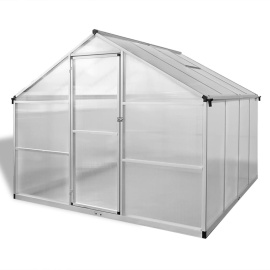 Zpevněný hliníkový skleník se základním rámem 6,05 m² 