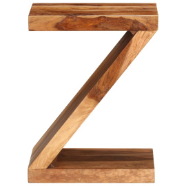 Odkládací stolek ve tvaru písmene Z, masivní sheeshamové dřevo