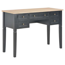 vidaXL Psací stůl černý 109,5 x 45 x 77,5 cm dřevo (280071)