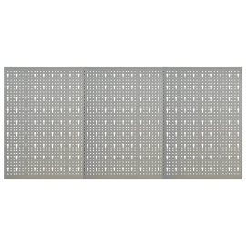 vidaXL Nástěnné děrované panely 3 ks 40 x 58 cm ocel (145349)