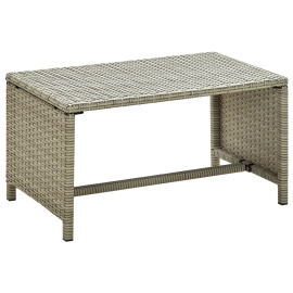 vidaXL Konferenční stolek béžový 70 x 40 x 38 cm polyratan (46395)