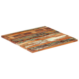 vidaXL Stolní deska čtverec 80x80 cm 25–27mm masivní recyklované dřevo