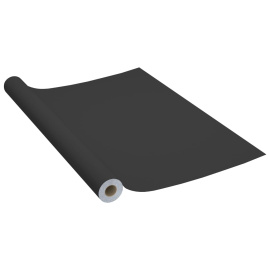 vidaXL Samolepící tapeta na nábytek černá 500 x 90 cm PVC
