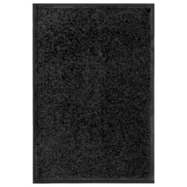 vidaXL Rohožka pratelná černá 40 x 60 cm