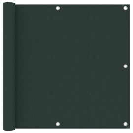 vidaXL Balkónová zástěna tmavě zelená 90 x 400 cm oxfordská látka (135001)