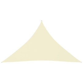 vidaXL Stínící plachta oxford trojúhelníková 2,5 x 2,5 x 3,5 m krémová