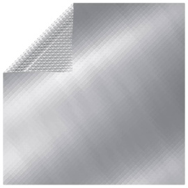 vidaXL Obdélníkový kryt na bazén 600 x 400 cm PE stříbrný
