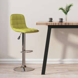 vidaXL Barová židle zelená textil