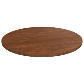 vidaXL Kulatá stolní deska tmavě hnědá Ø50x1,5 cm ošetřený masivní dub (342967)