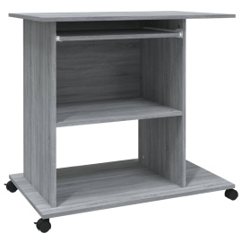 vidaXL Psací stůl šedý sonoma 80 x 50 x 75 cm kompozitní dřevo (815544)