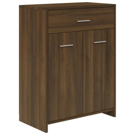 vidaXL Koupelnová skříňka hnědý dub 60 x 33 x 80 cm kompozitní dřevo