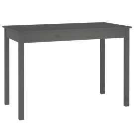 vidaXL Jídelní stůl šedý 110 x 55 x 75 cm masivní borové dřevo