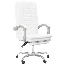 vidaXL Polohovací kancelářská židle bílá umělá kůže (349722)