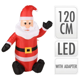 Ambiance Nafukovací Santa Claus s LED 120 cm (439799)
