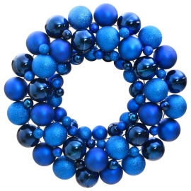 vidaXL Vánoční věnec modrý 45 cm polystyren (356129)