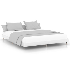 vidaXL Rám postele bílý 200 x 200 cm kompozitní dřevo