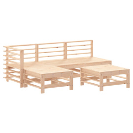 vidaXL 5dílná zahradní sedací souprava masivní borové dřevo (3186550)