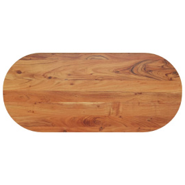 vidaXL Stolní deska 110 x 50 x 2,5 cm oválná masivní akáciové dřevo (370087)