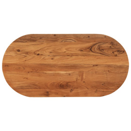 vidaXL Stolní deska 80 x 40 x 3,8 cm oválná masivní akáciové dřevo (370092)