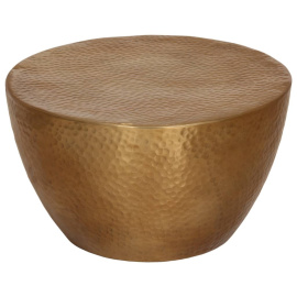 vidaXL Konferenční stolek kovaný hliník Ø 50 x 30 cm mosaz (359610)