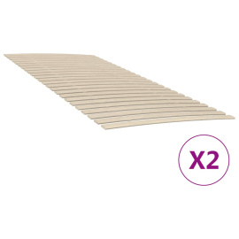 vidaXL Lamelové rošty postele se 48 lamelami 2 ks 90 x 200 cm (3203725)