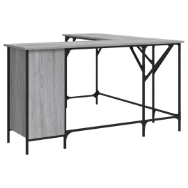 vidaXL Psací stůl šedý sonoma 141 x 141 x 75 cm kompozitní dřevo (837600)