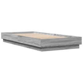 vidaXL Rám postele šedý sonoma 90 x 200 cm kompozitní dřevo (839607)