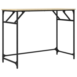 vidaXL Psací stůl dub sonoma 100 x 45 x 76 cm kompozitní dřevo a ocel (842267)