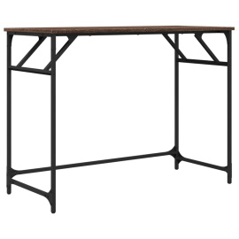 vidaXL Psací stůl hnědý dub 100 x 45 x 76 cm kompozitní dřevo a ocel (842270)