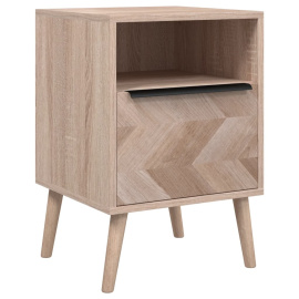 vidaXL Noční stolek dub sonoma 38,5 x 38,5 x 57 cm kompozitní dřevo (377415)