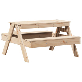 vidaXL Piknikový stůl pro děti 88 x 97 x 52 cm masivní borové dřevo (832596)