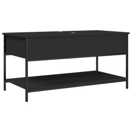 vidaXL Konferenční stolek černý 100x50x50 cm kompozitní dřevo a kov (845346)
