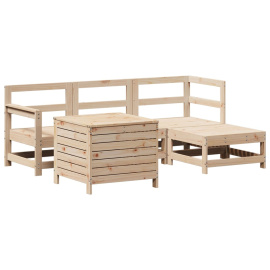 vidaXL 5dílná zahradní sedací souprava masivní borové dřevo (3250500)